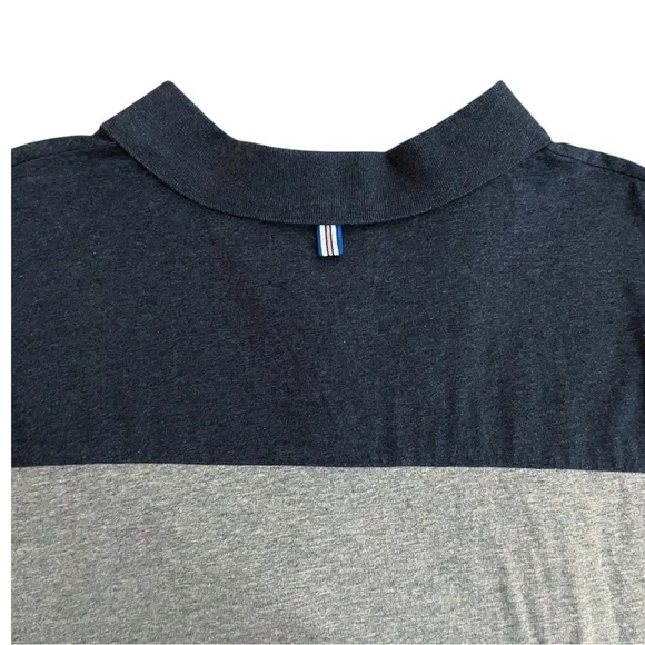 Original Penguin Men's Clean Lines Navy and Heather Gray Polo Shirt Size 4XL - Picture 4 of 9